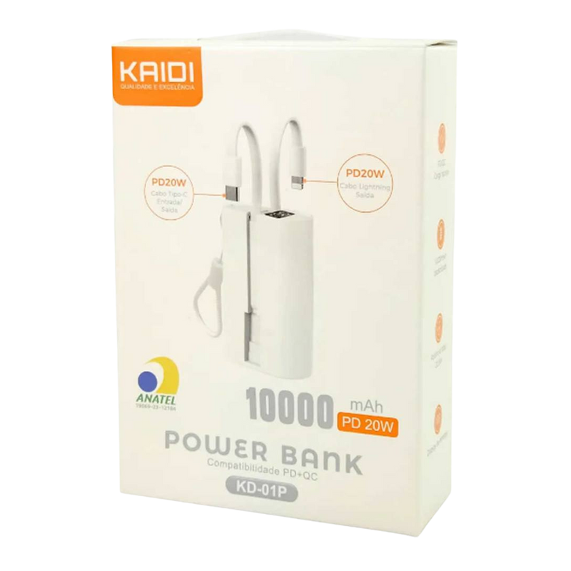 Power Bank Kaidi 10000mAh PD 20W - KD-09P
