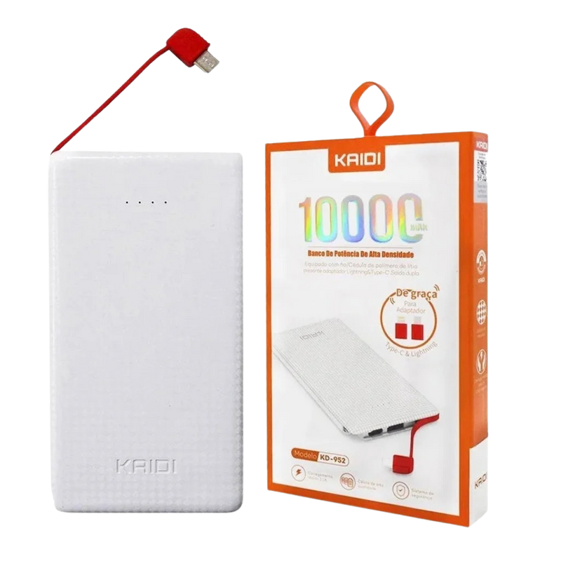 Carregador portátil Kaidi 10000mAh - KD-951