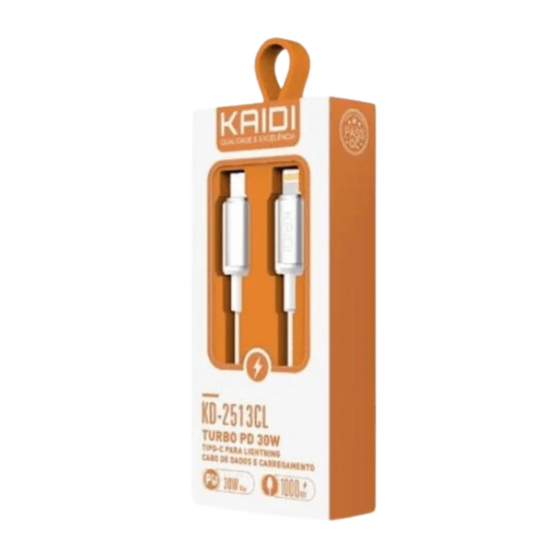 Cabo Turbo PD 60W Tipo-C para Tipo-C Kaidi – KD-2513CC